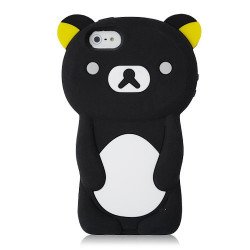 iPhone 5 5S 3D Bear Case (Black)